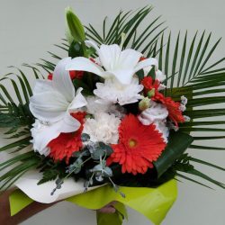 Liliom és gerbera csokor